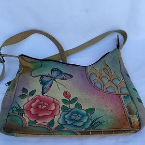 Anuschks Leather Shoulder Bag